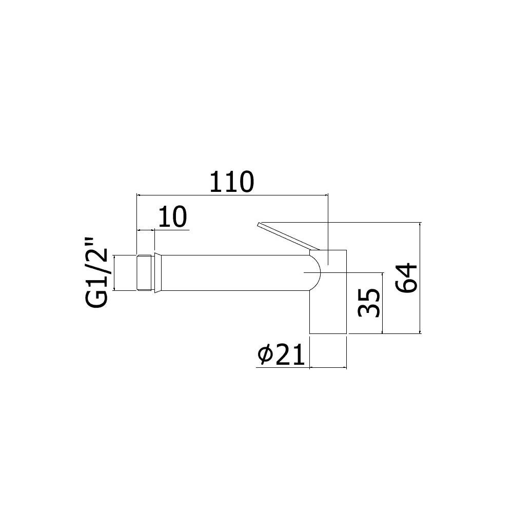 Лейка для гигиенического душа Paffoni Tweet Round ZDOC120CR латунь Хром (145285) - фото 2