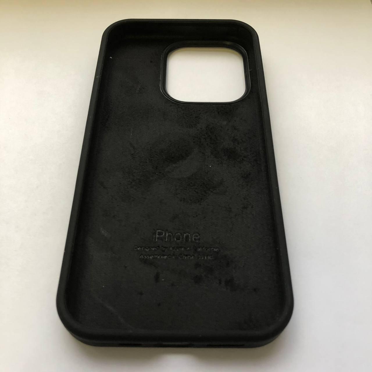 Чехол Silicone Case для Apple iPhone 15 Pro Max Black - фото 3