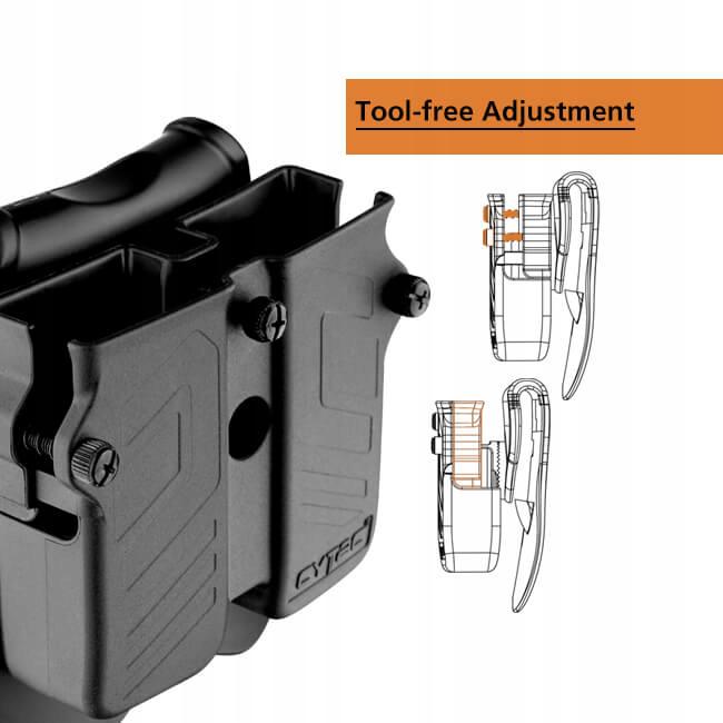 Паучер двойной Cytac для магазинов Форт/Glock/Beretta/CZ/Sig Sauer Black (CY-MPU) - фото 5