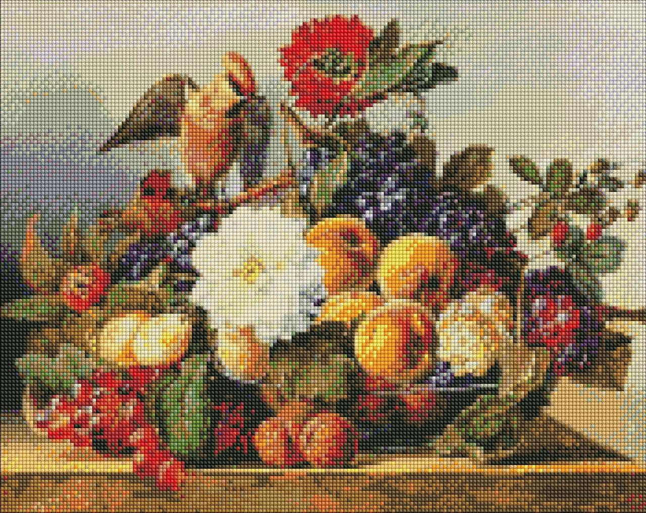 Мозаїка алмазна/вишивка Натюрморт із фруктами 40x50 см (AMO7393)