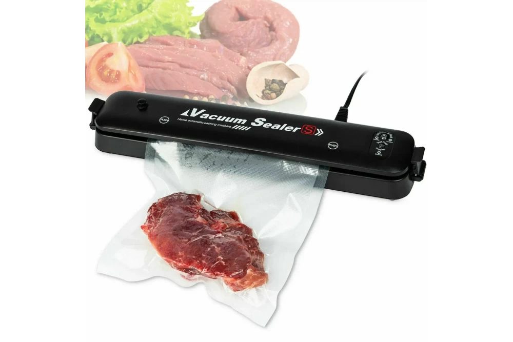 Вакуумний пакувальник для продуктів Vacuum Sealer 90W ручний побутовий Чорний (375174)