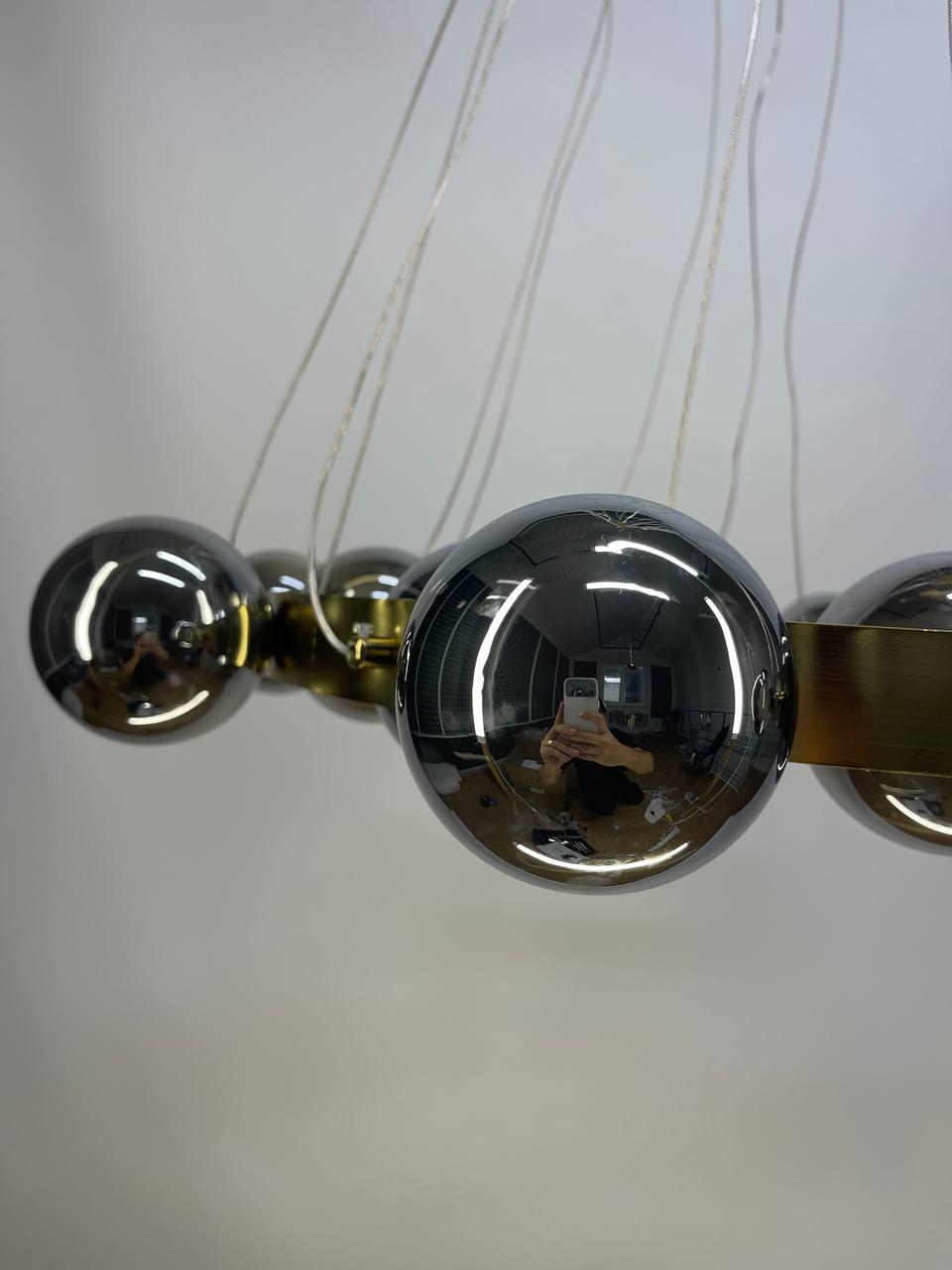 Люстра Zilini HSL8312 Золотистий/Чорний (24084212) - фото 2 Люстра Zilini HSL8312 Золотистий/Чорний (24084212) - фото 2