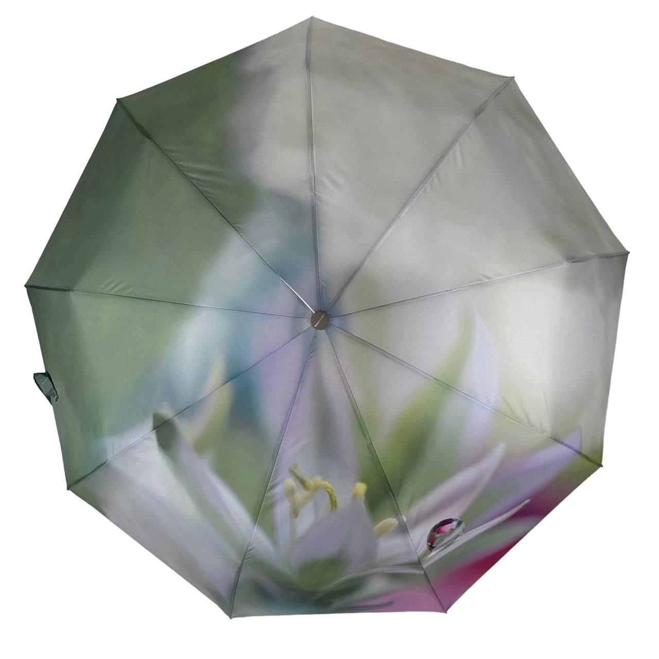 Зонт женский автомат Rain Flower цветочный принт в подарочной упаковке с платком (01030-5) - фото 3 Зонт женский автомат Rain Flower цветочный принт в подарочной упаковке с платком (01030-5) - фото 3
