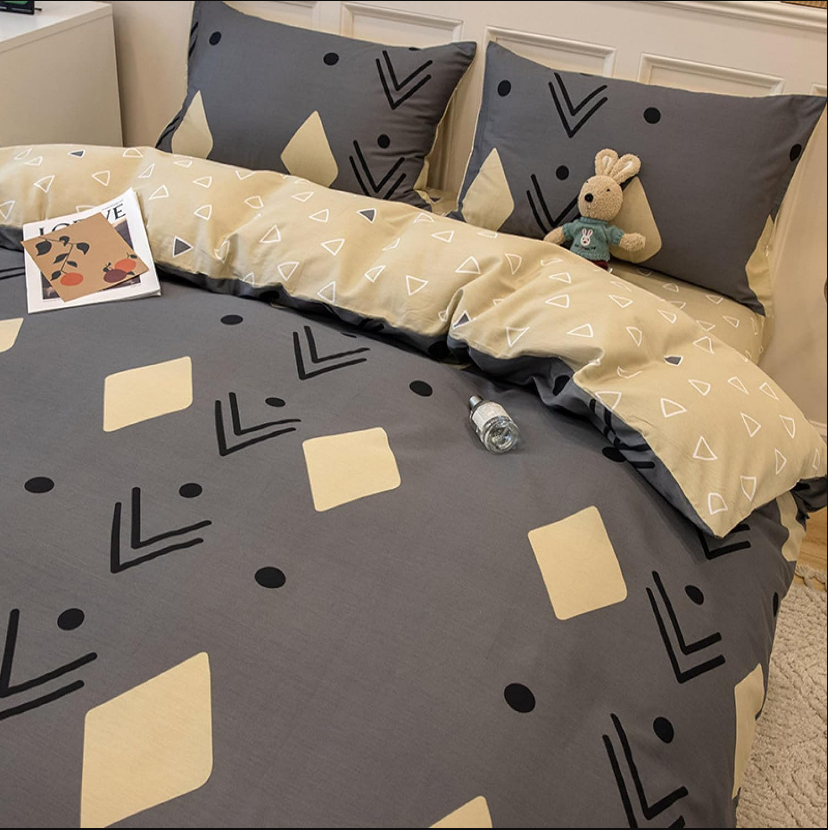 Комплект постільної білизни бавовняний класу-А двоспальний 175х210 см (24585207)