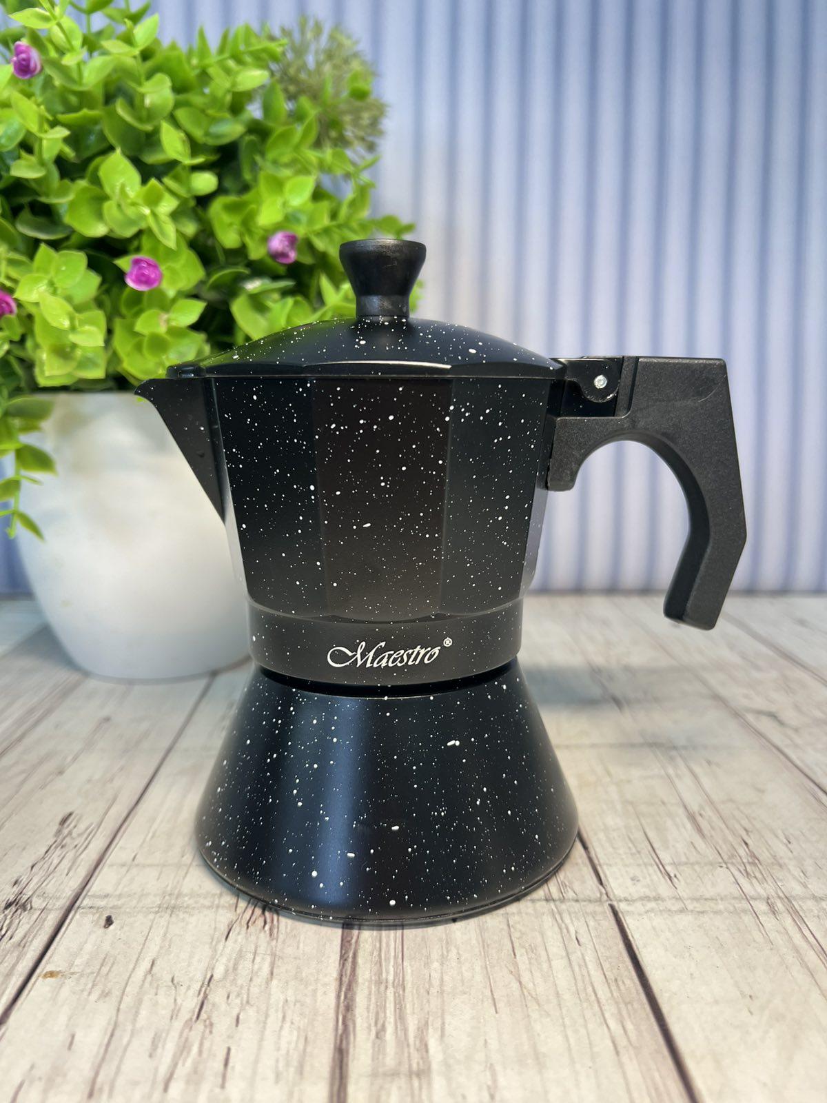 Гейзерная кофеварка Maestro150 мл Espresso Mocha индукция/3 чашки (58252) Гейзерная кофеварка Maestro150 мл Espresso Mocha индукция/3 чашки (58252)