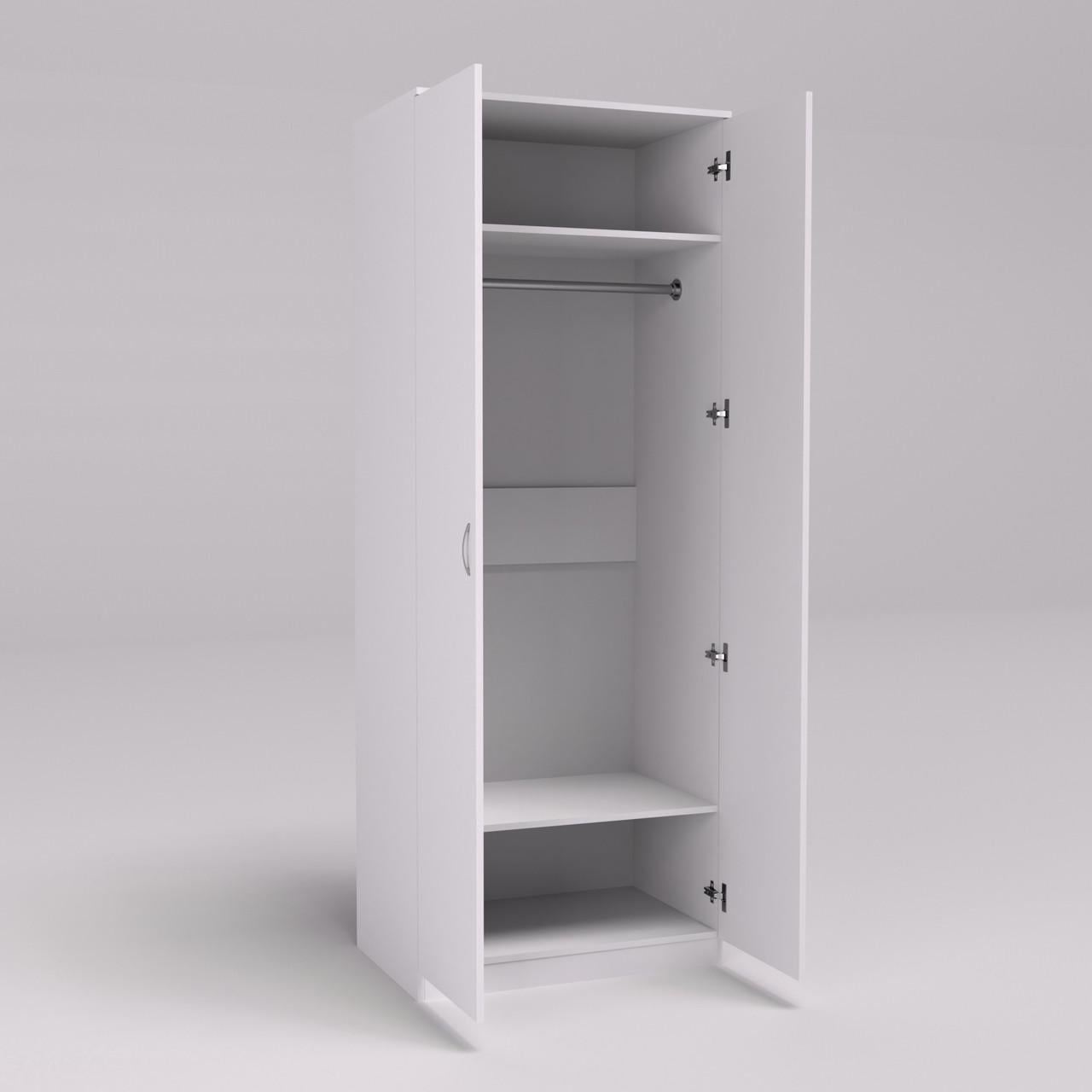 Шкаф платяной Континент ОШ 1 80х52х210 см Белый