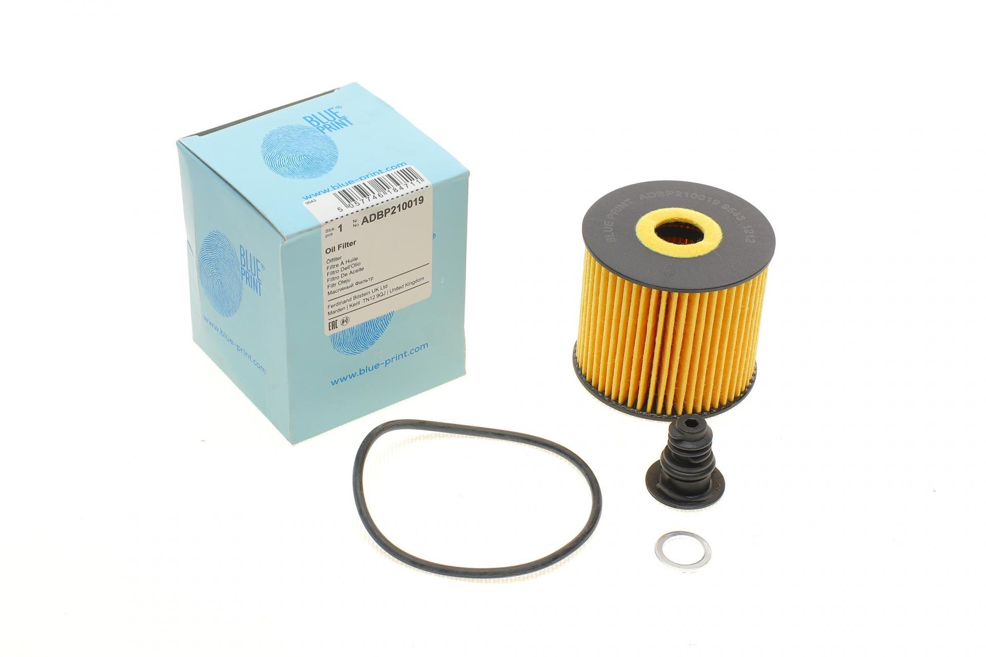 Фильтр масляный BLUE PRINT для Hyundai Tucson/i30/i40/Kia Sportage 1,6 CRDi 15- (ADBP210019)
