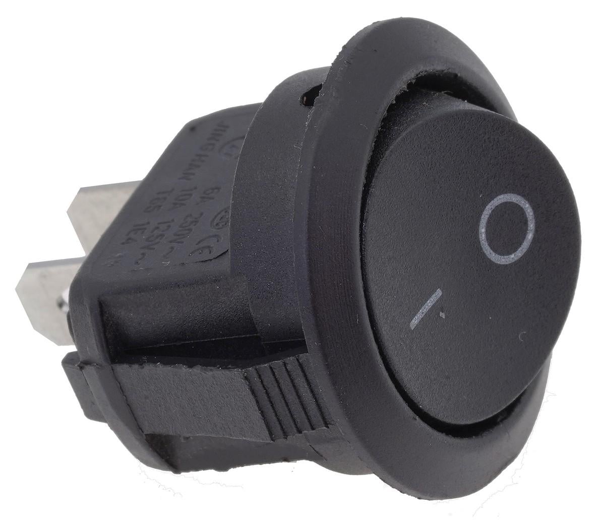 Тумблер круглый 2 положения 2 контакта d 23 mm 6A