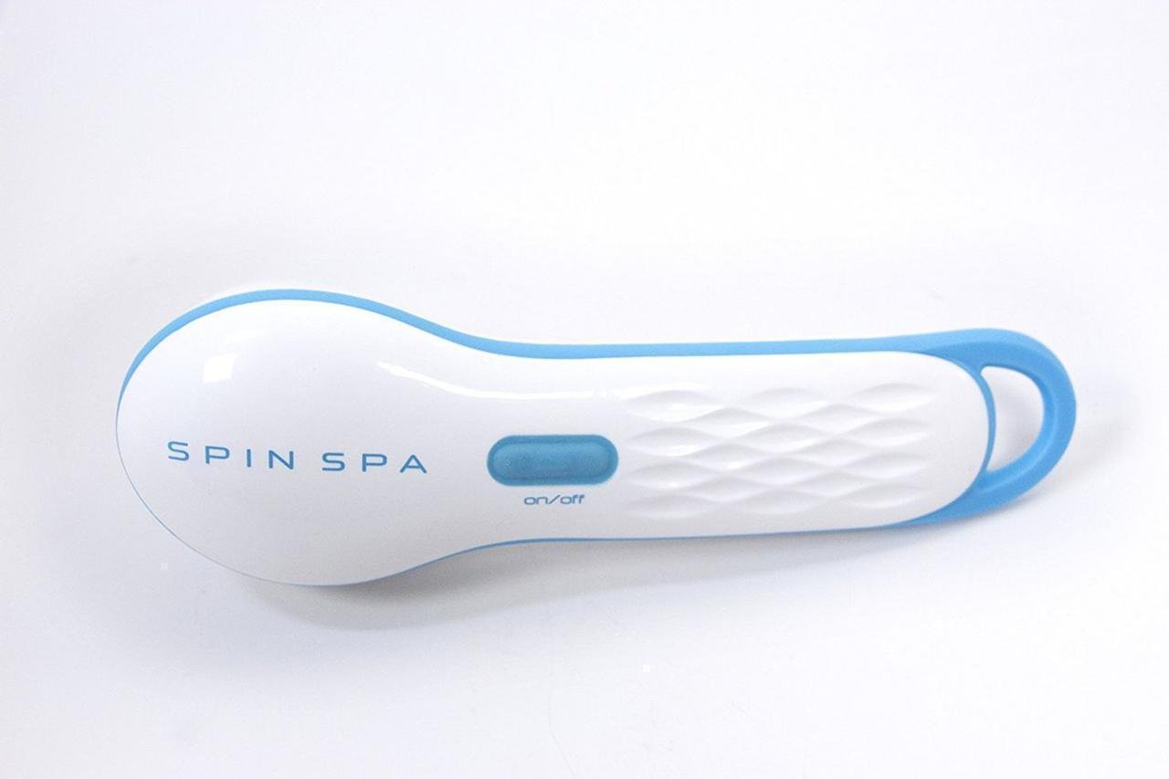 Масажна щітка для обличчя Spin Spa White/Blue (kz043) - фото 6