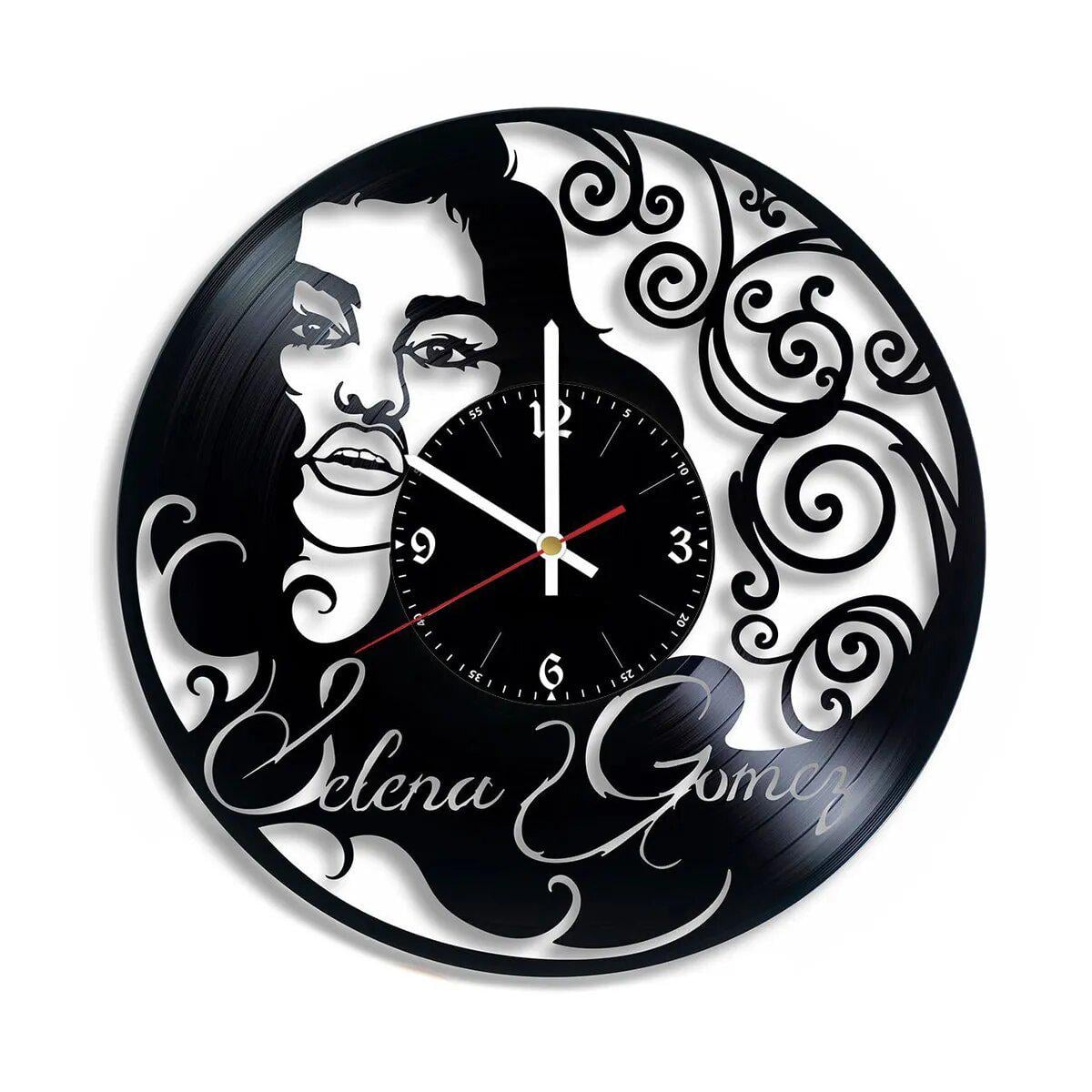 Часы настенные Селена Гомес 2934 из виниловой пластинки