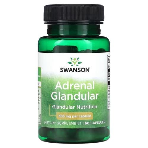 Поддержка надпочечников Swanson Adrenal Glandular 350 мг 60 Capsules (SW1223)