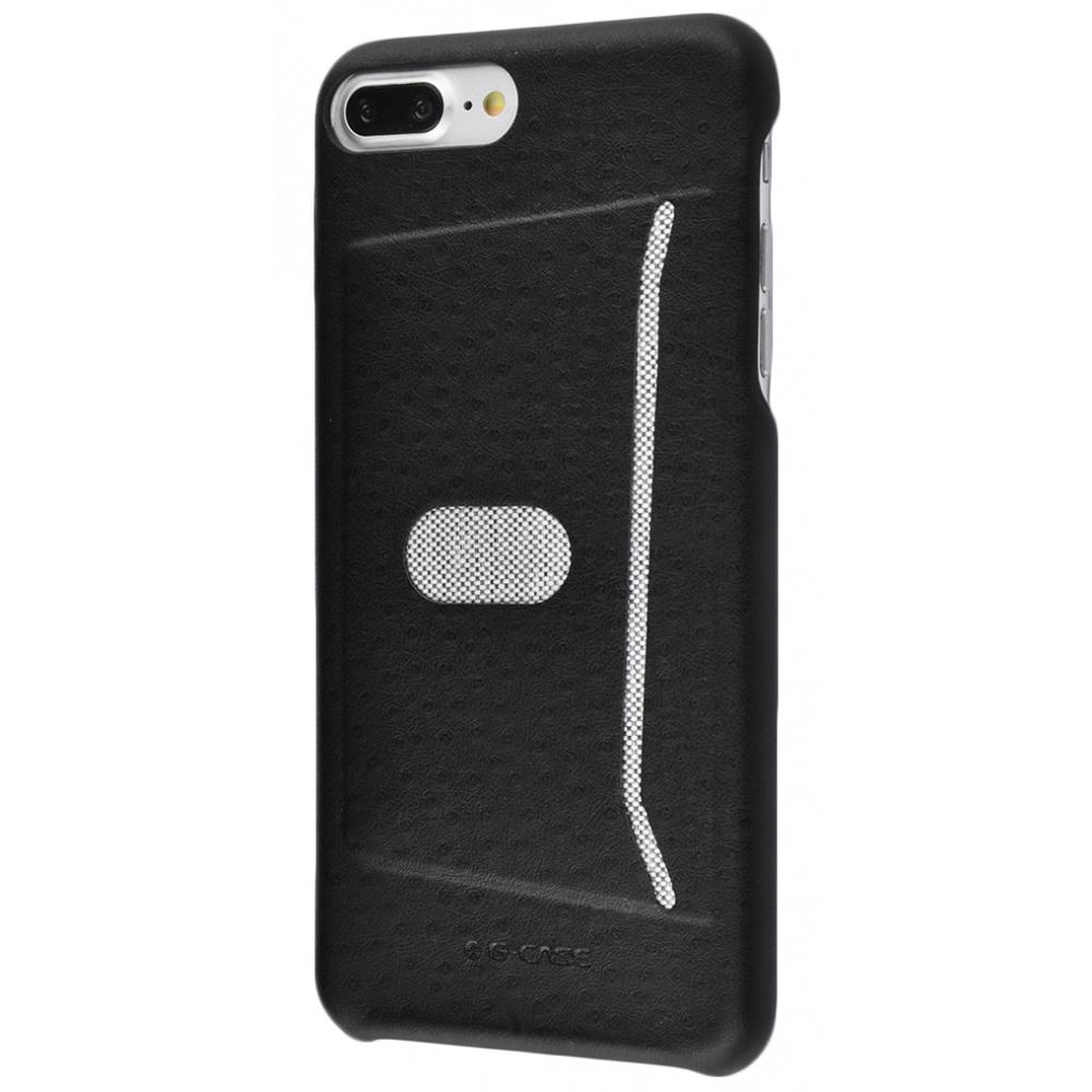 Чехол G-case Jazz Series With Card Slot Leather для iPhone 7 Plus/8 Plus Black - фото 1