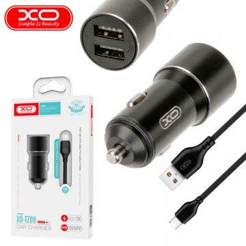 Зарядний пристрій автомобільний XO TZ09 2хUSB 2,4 A з кабелем MicroUSB (TZ09_M) - фото 3