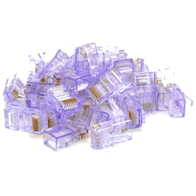 Конектор Merlion RJ-45 8P8C UTP Cat-5 Q100 100 шт/уп. Violet (2997952788) Конектор Merlion RJ-45 8P8C UTP Cat-5 Q100 100 шт/уп. Violet (2997952788)