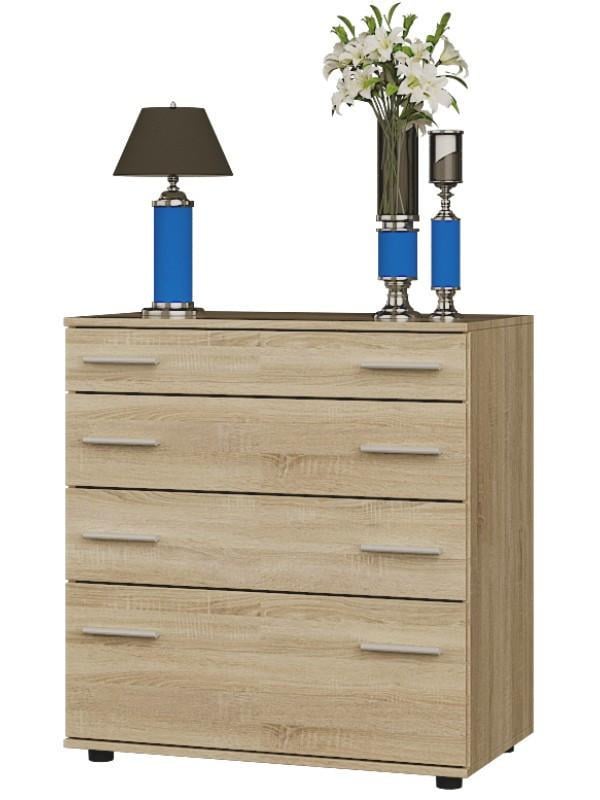 Комод Эверест К-2 ролики 80х45х85 см Дуб сонома (EVR-2040)