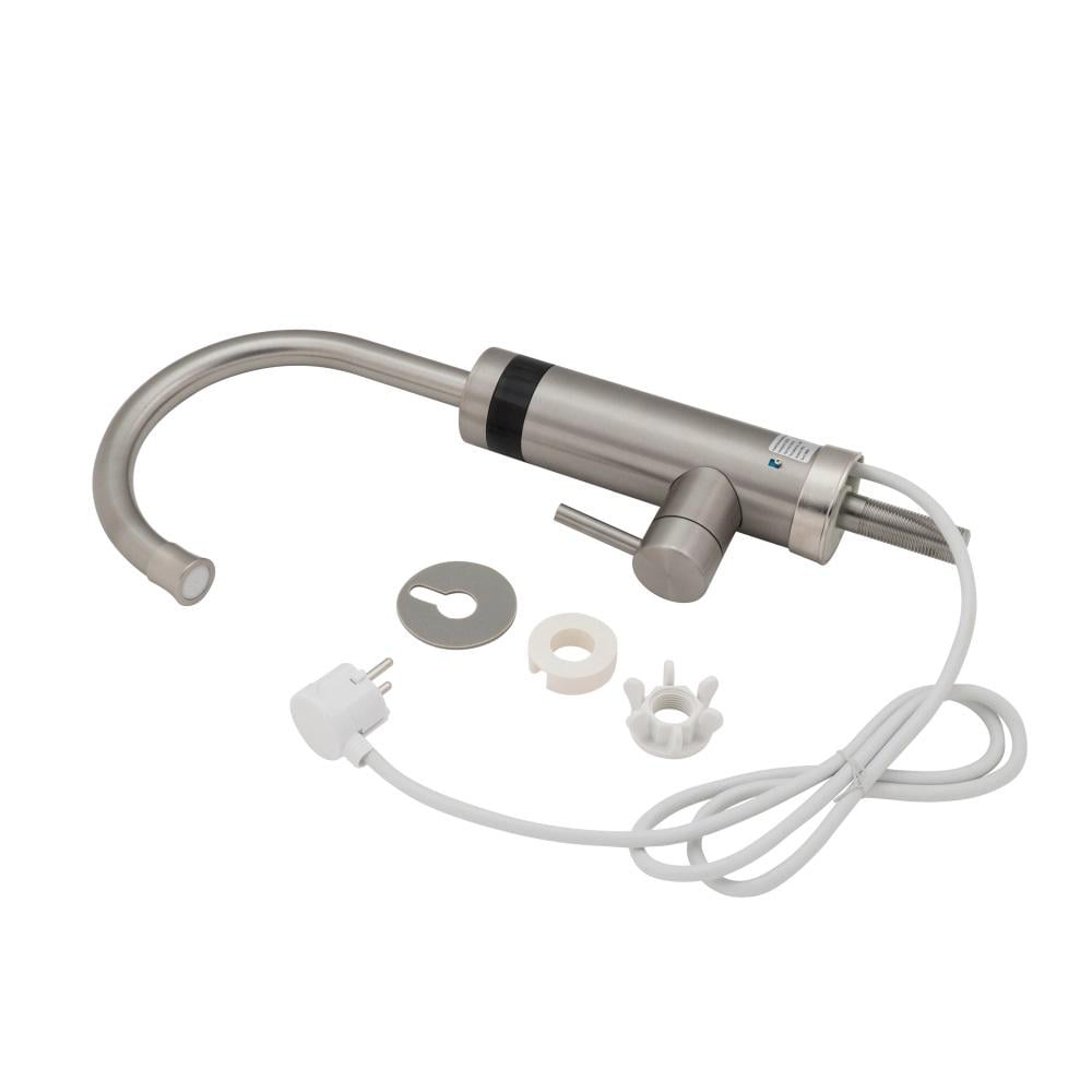 Кран-водонагрівач проточний кухонний Warm 060 Nickel Lidz/гнучка підводка 1/2" ВВ 60 см - фото 7 Кран-водонагрівач проточний кухонний Warm 060 Nickel Lidz/гнучка підводка 1/2" ВВ 60 см - фото 7