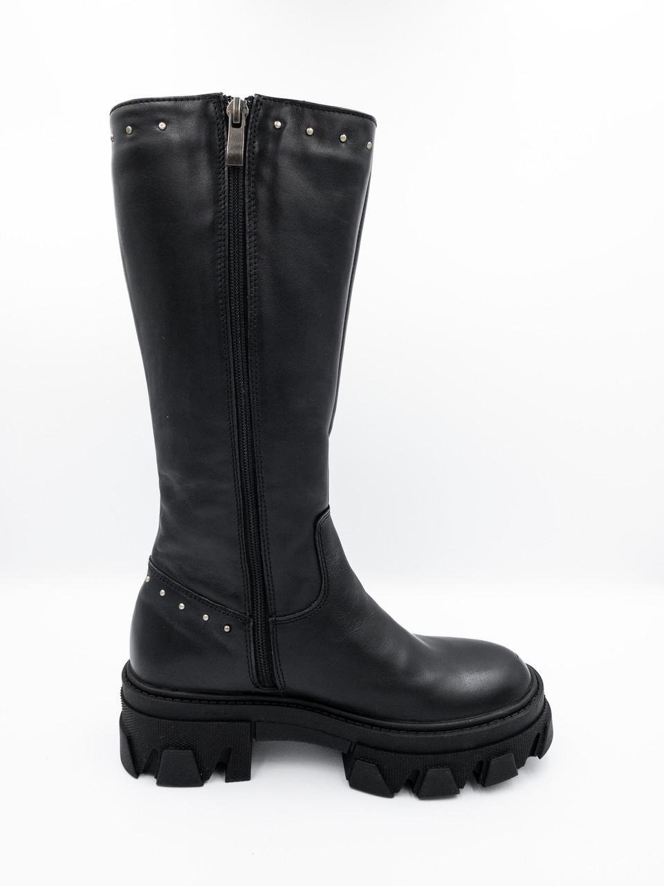 Сапоги демисезонные женские Bistfor натуральная кожа р. 36 Черный (96600/512ут) - фото 3 Сапоги демисезонные женские Bistfor натуральная кожа р. 36 Черный (96600/512ут) - фото 3
