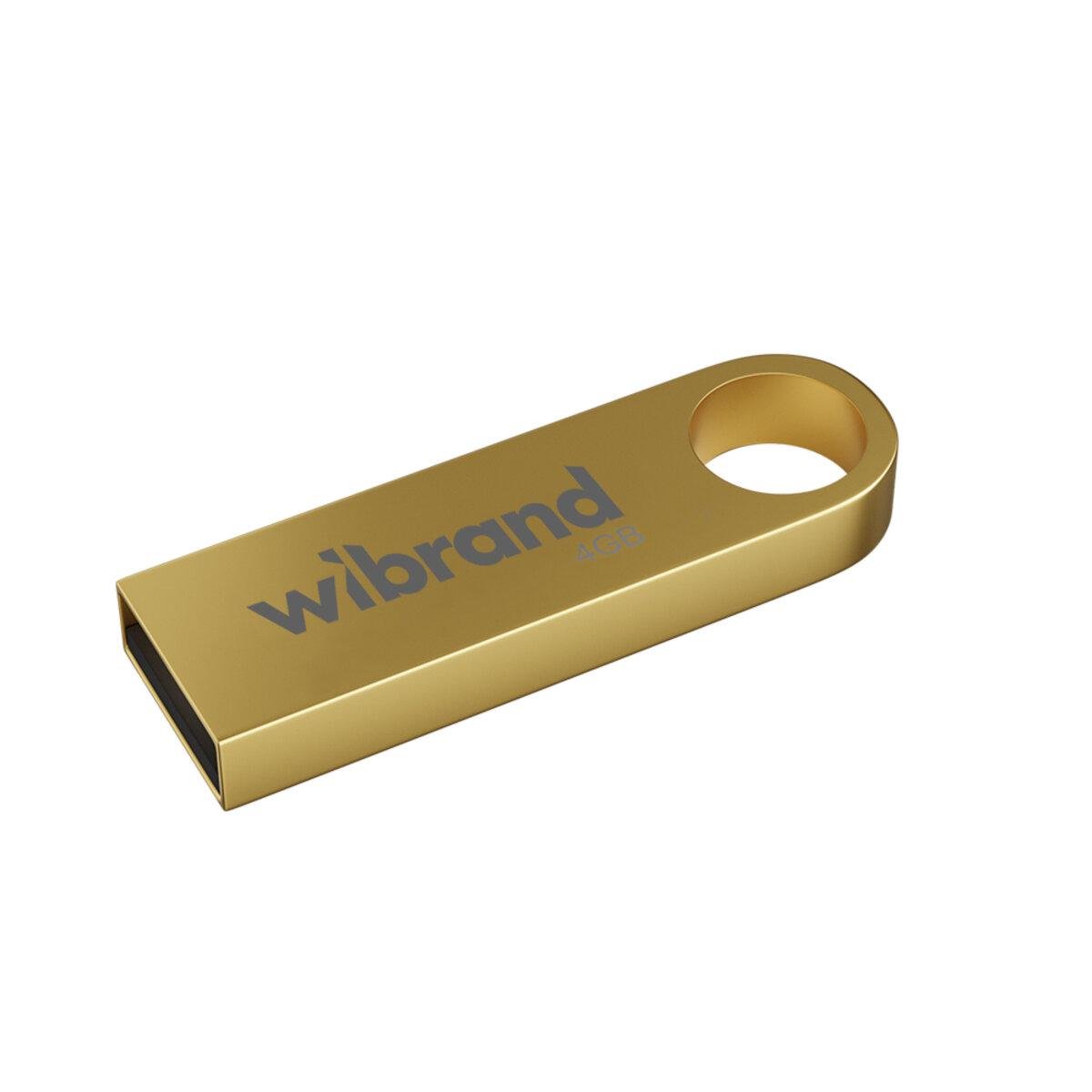 Флеш-пам'ять USB Wibrand WI2.0/PU4U1G Puma 4 Гб Gold - фото 1