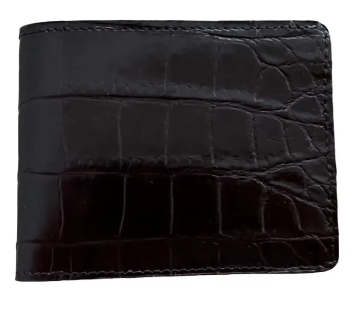Кошелек Ekzotic leather из натуральной кожи крокодила Коричневый (cw20_1)