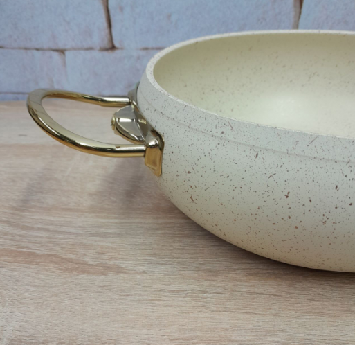 Каструля з кришкою OMS з антипригарним покриттям для газу і індукціі 2,5 л ( 3141-IND-20-ivory) - фото 3 Каструля з кришкою OMS з антипригарним покриттям для газу і індукціі 2,5 л ( 3141-IND-20-ivory) - фото 3