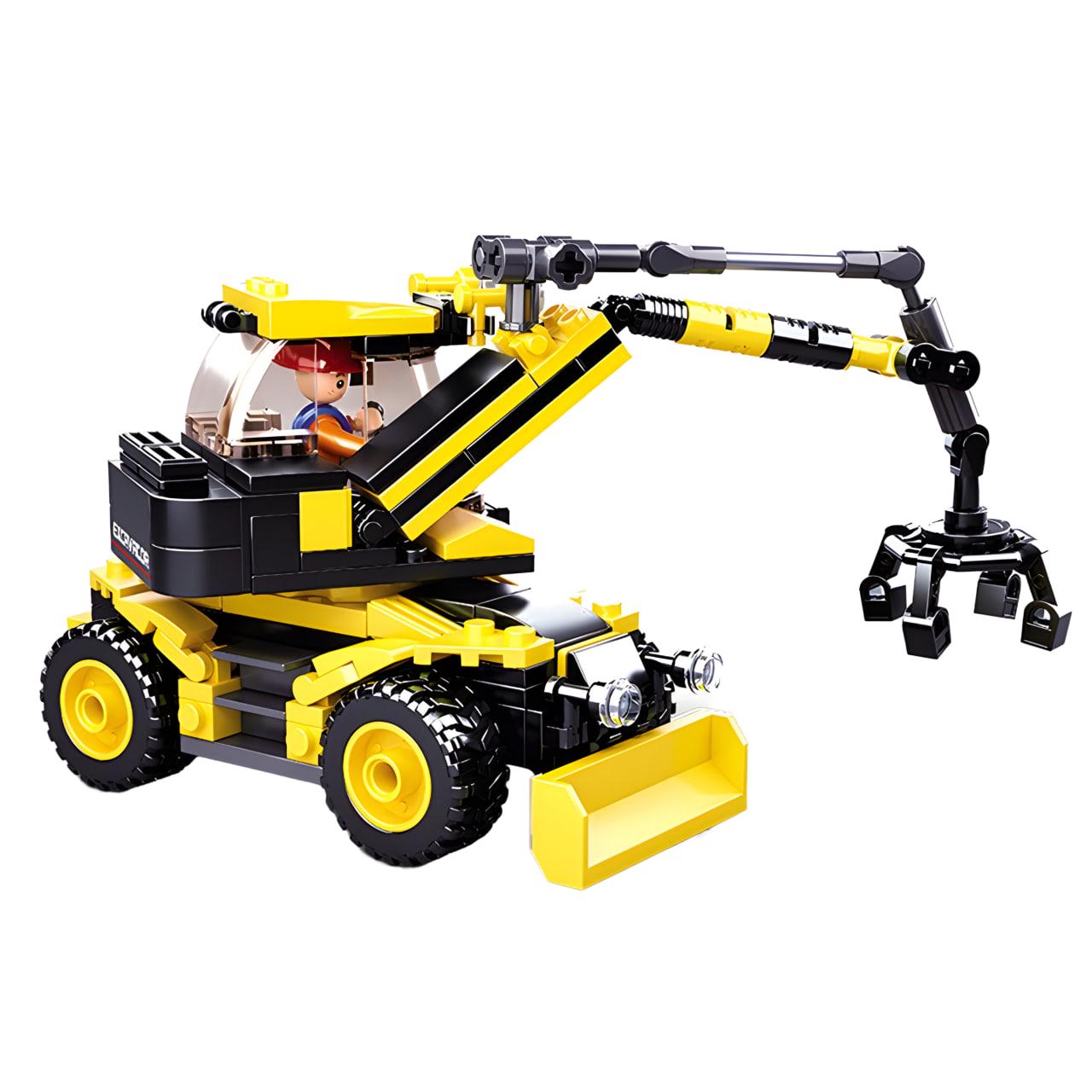 Конструктор Sluban Колесный экскаватор 196 деталей (M38-B0805)