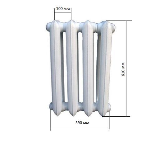 Решітка для батареї 4-секційна Pro Trade Екран ЕД-4 610х150х390 мм Білий (21475616) - фото 6