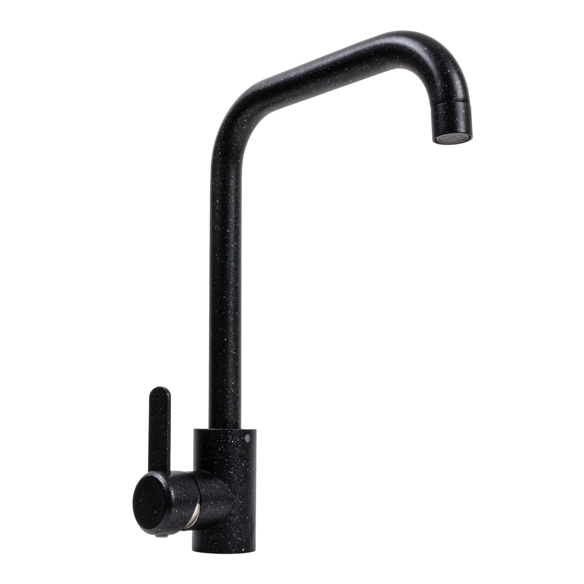 Змішувач кухонний Platinum KT 11 3008B-FH Чорний металік