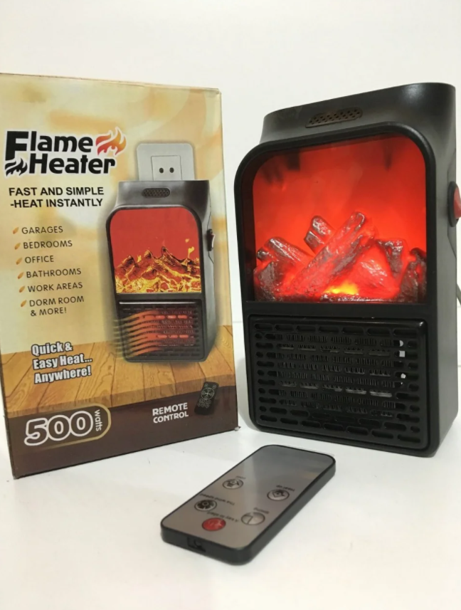 Инфракрасный обогреватель Flame Heater с пультом 500 Вт (1280818557)