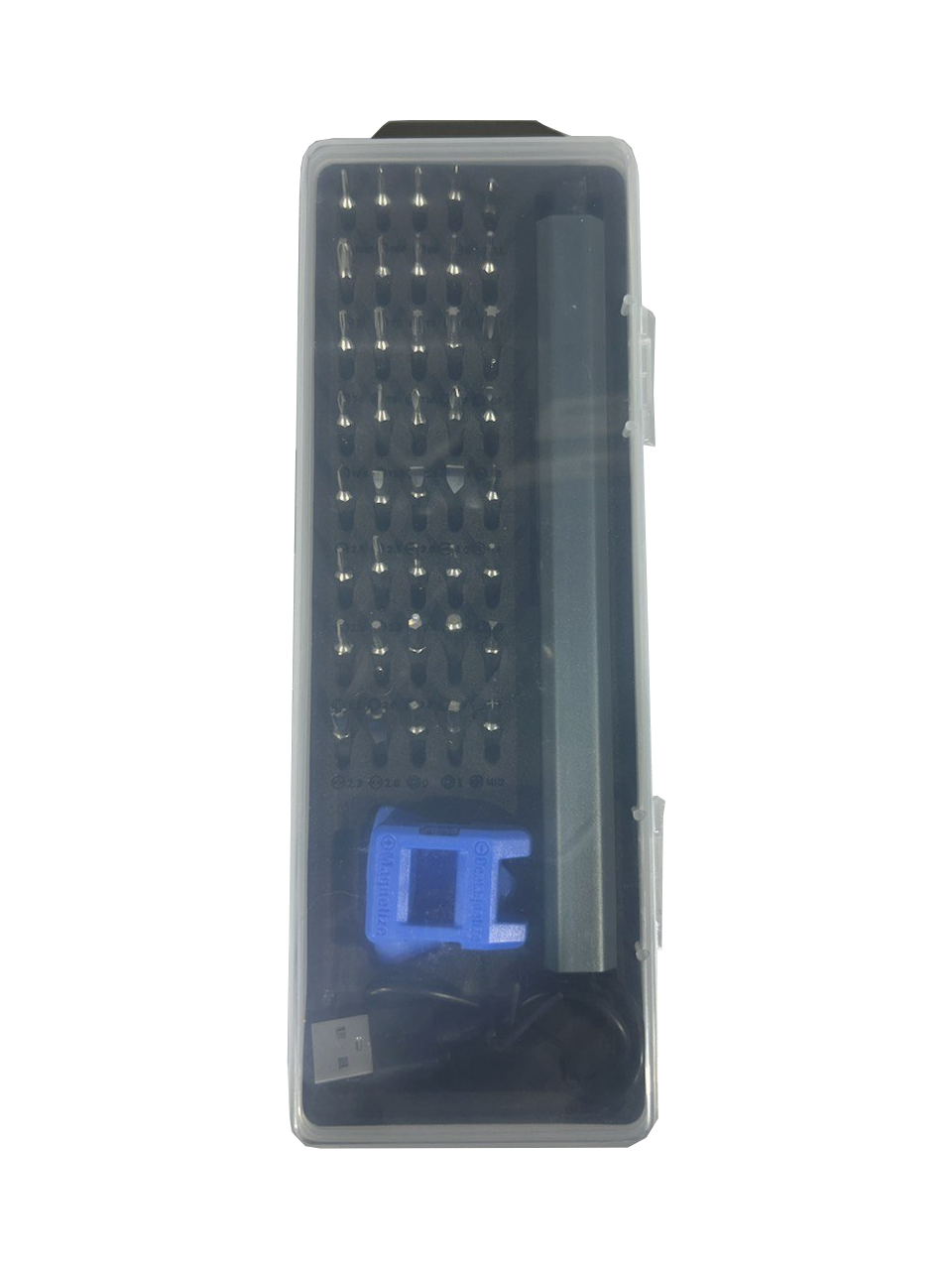 Викрутка міні акумуляторна 46в1 з магнітними бітами-насадками 40 шт. (4601) - фото 7