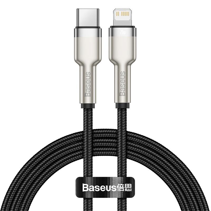 Кабель Baseus Type-C to Lightning Cafule Series Metal Data Cable 1 м CATLJK-A05 Black (94432f3e)