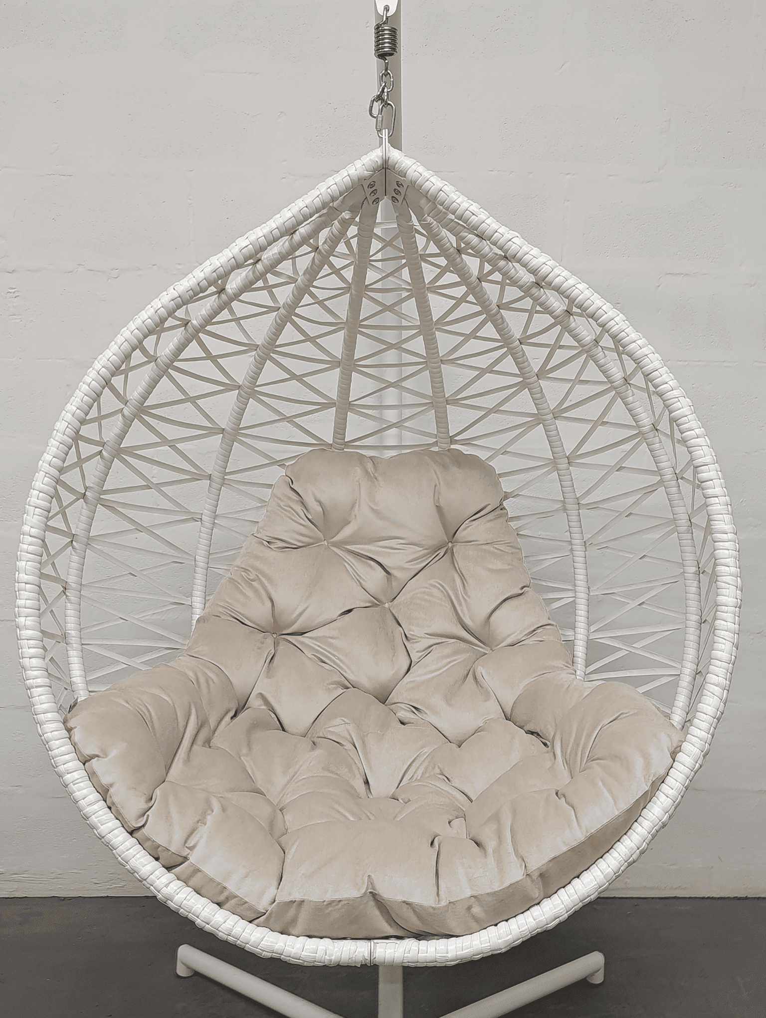 Подушка для кресла-кокона велюр 05 Слоновая кость (5886) - фото 1 Подушка для кресла-кокона велюр 05 Слоновая кость (5886) - фото 1