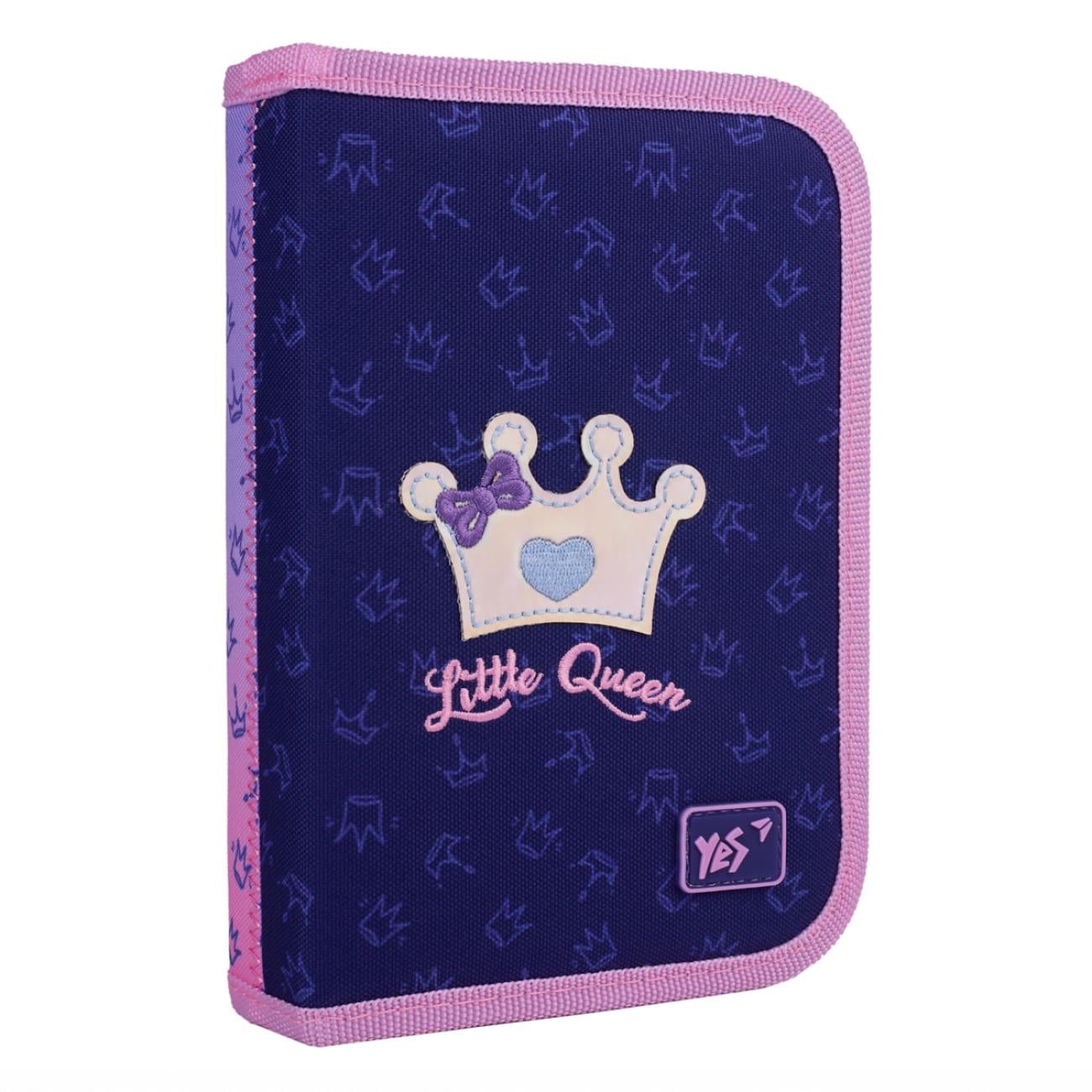 Пенал школьный YES Little Queen твердый 1 отделение Синий (533660) Пенал школьный YES Little Queen твердый 1 отделение Синий (533660)