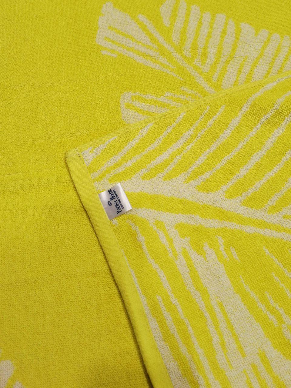 Рушник пляжний махровий 70х150 см Жовтий (1222) - фото 2
