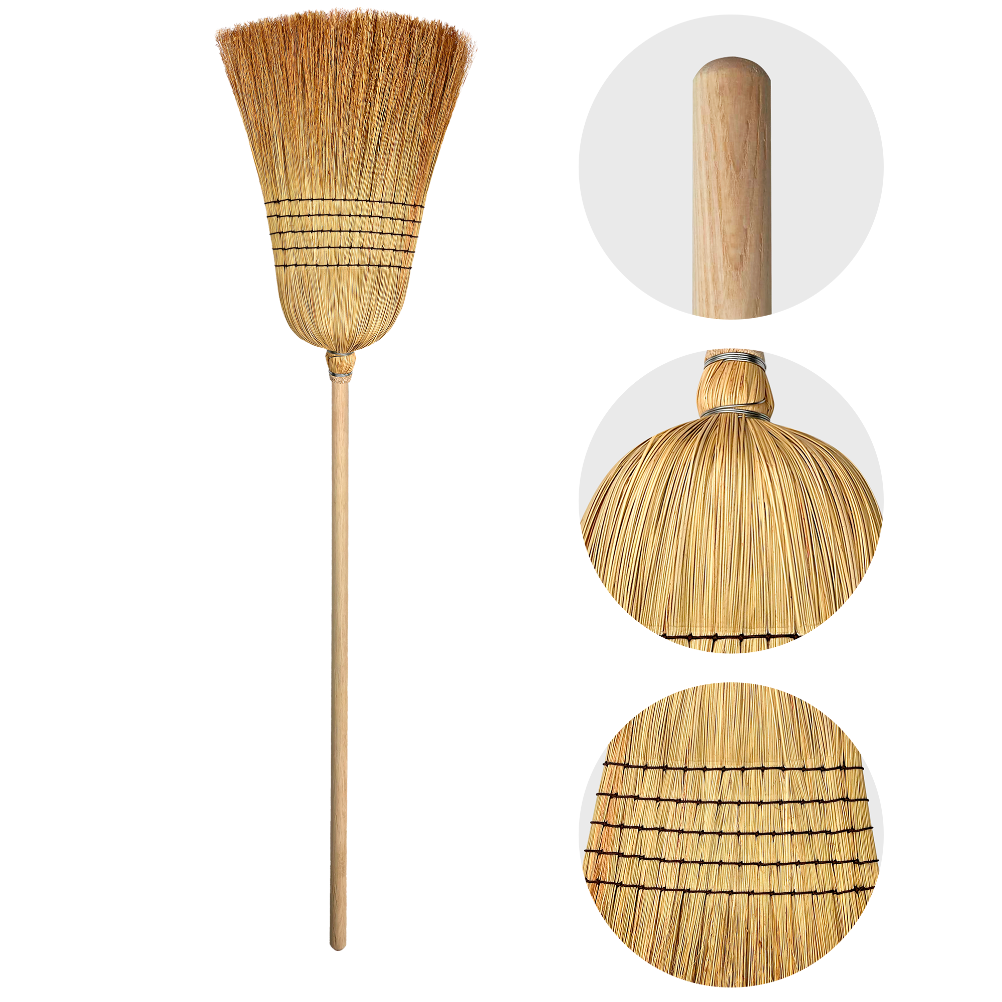 Мітла сорго SevlushBroom Гарда Premium 138 см (SB-1535-01) - фото 2