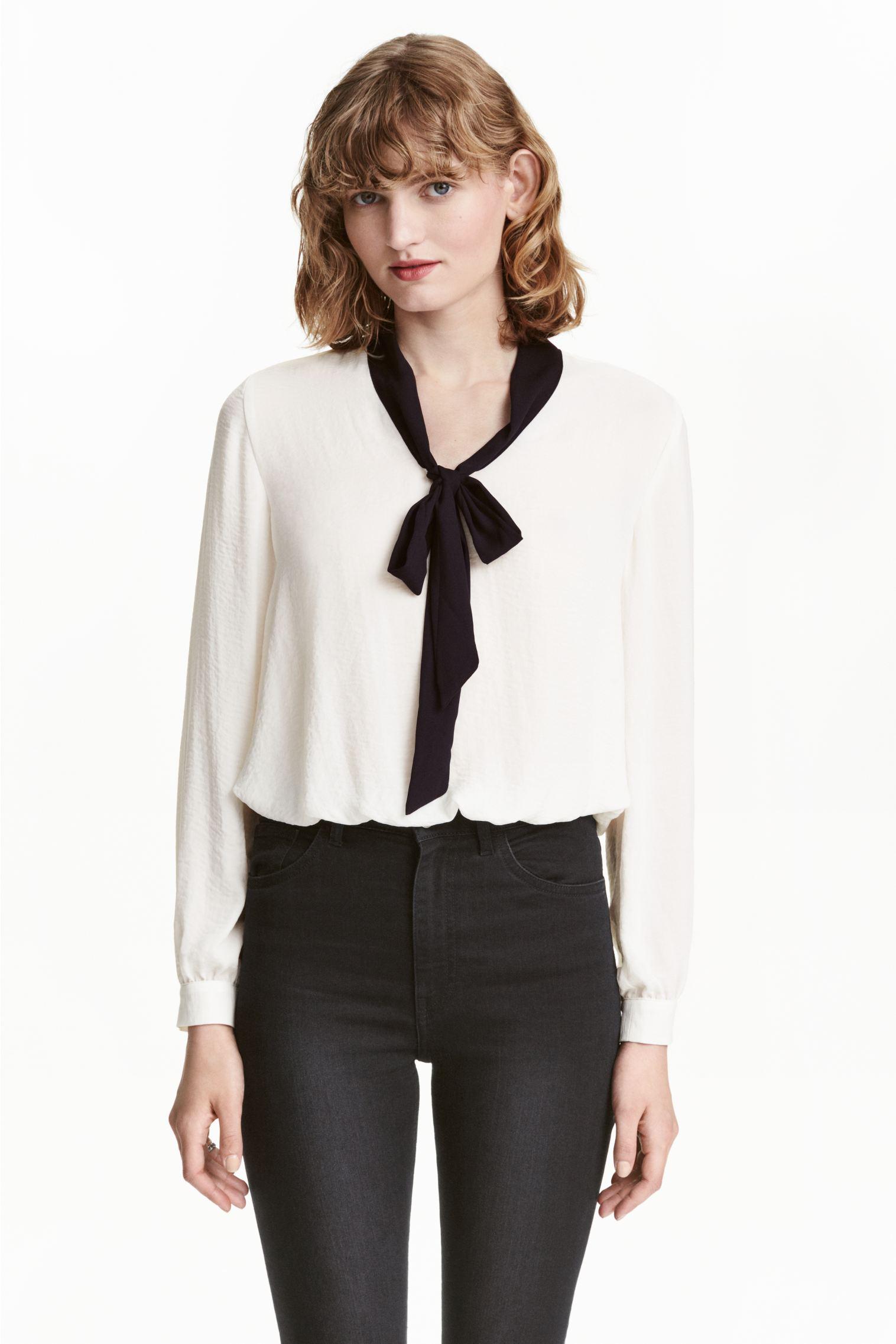 Блуза H&M р. 40 Білий (4014794) Блуза H&M р. 40 Білий (4014794)