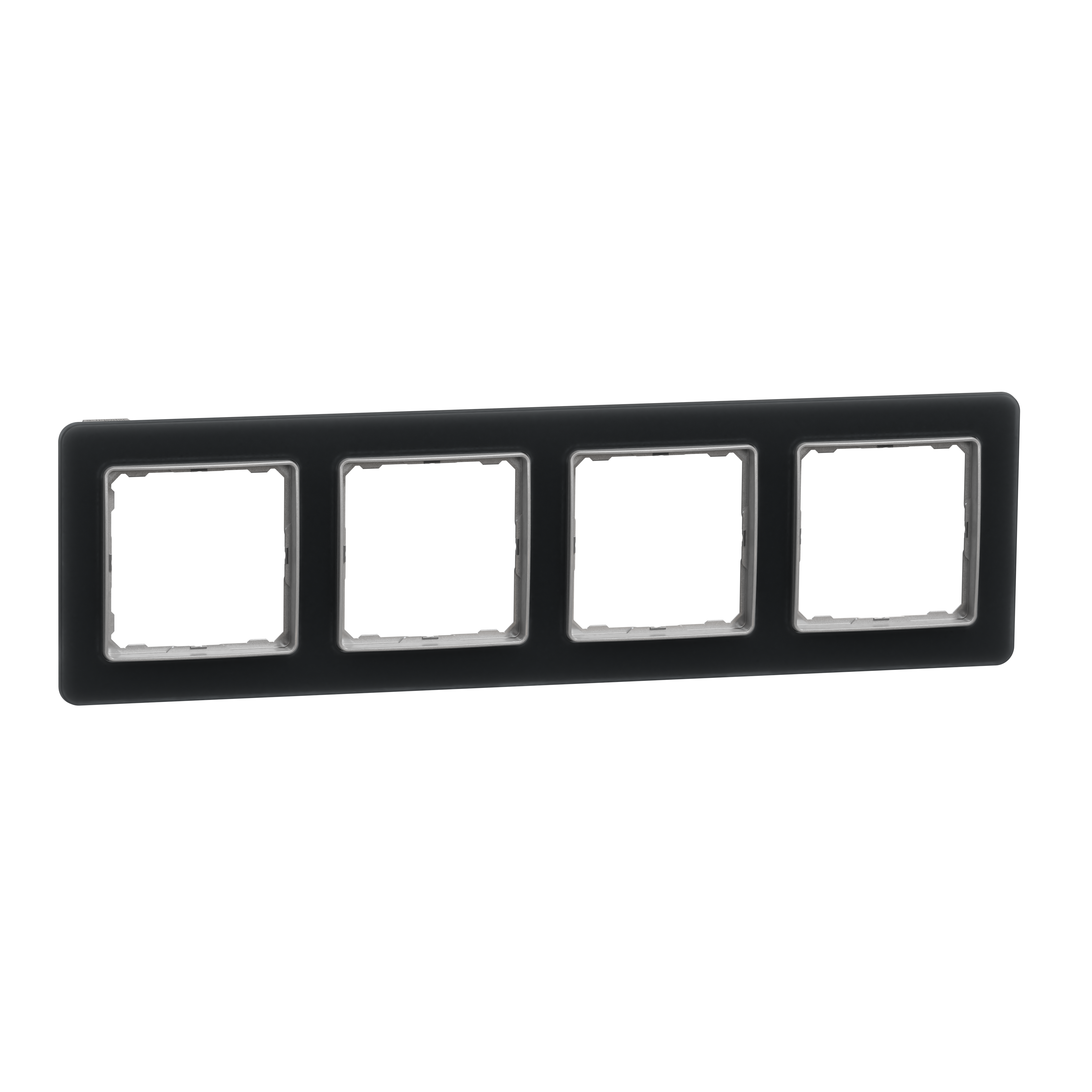Рамка четырехместная Schneider Electric Sedna Elements матовое искусственное стекло Черный (SDD362804)
