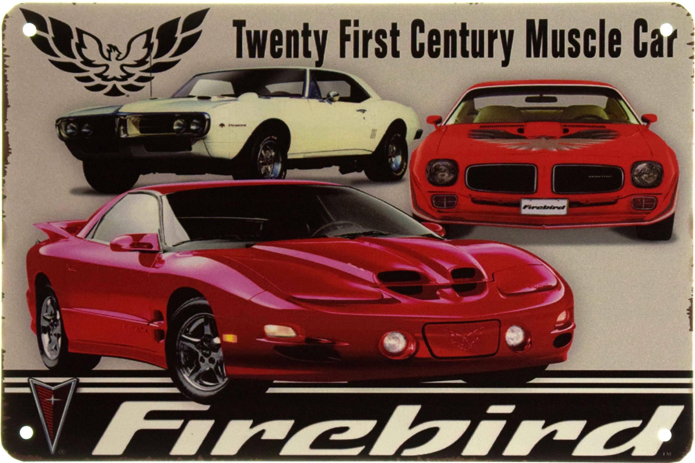 Табличка металева Pontiac Firebird Twenty First Century Muscle Car 20x30 см