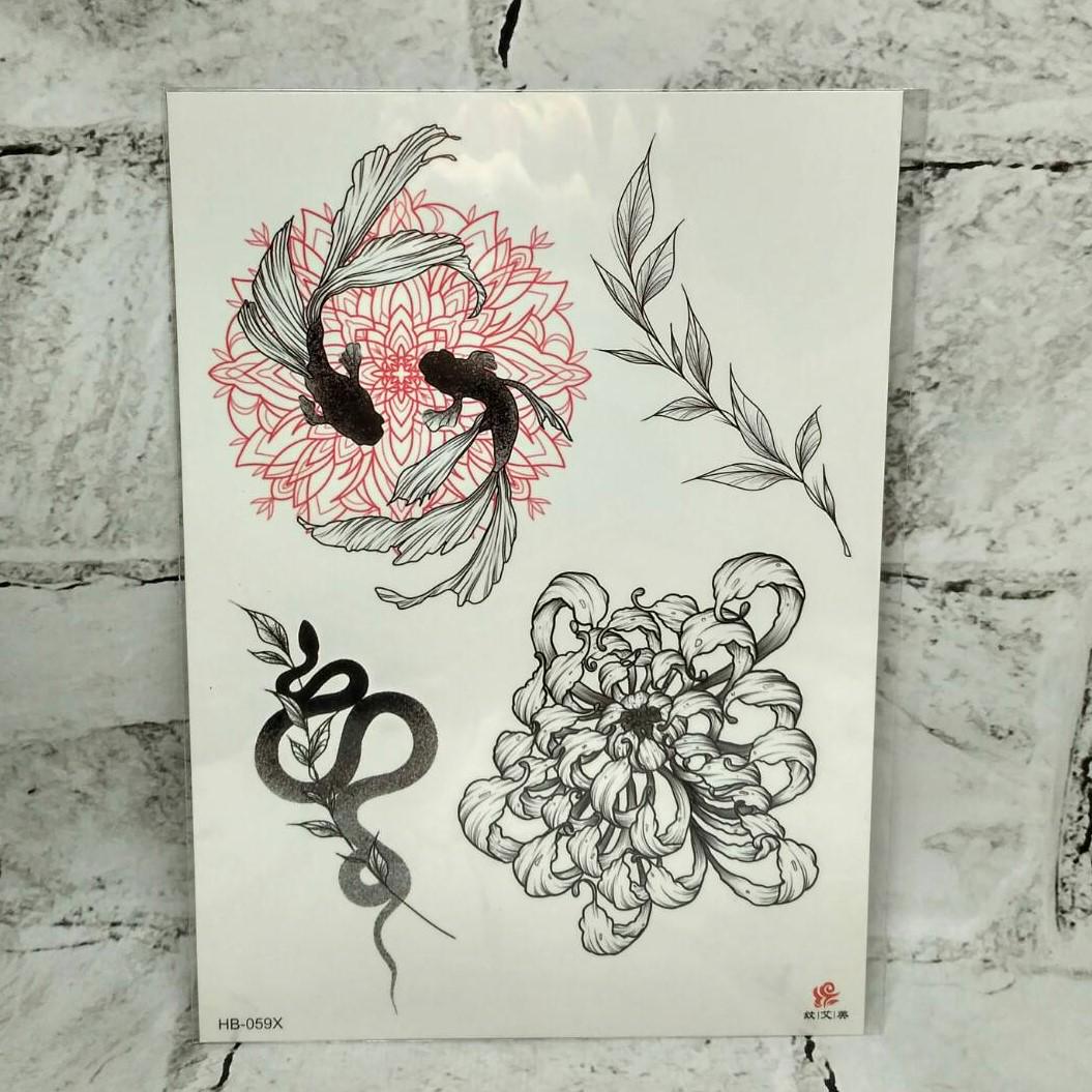 Временные тату Микс (HB-059X)