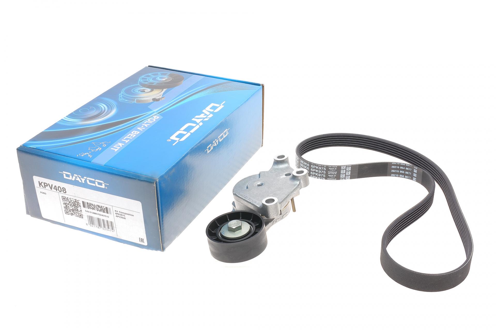 Комплект ремня генератора DAYCO Ford Fiesta/Focus 1.5/1.6D 04- (KPV408)