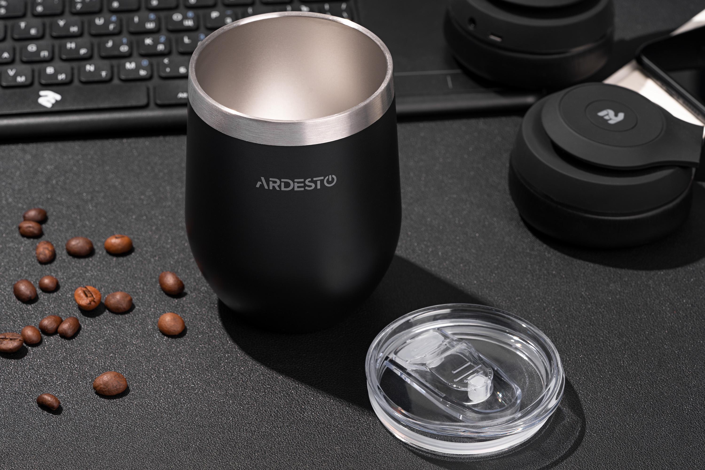 Термокухоль Ardesto Compact Mug 350 мл Чорний (25579) - фото 3