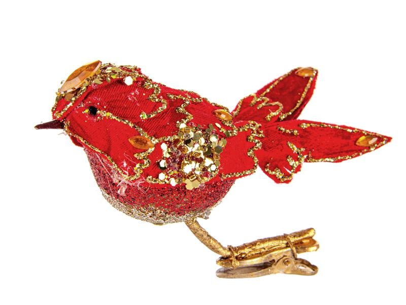 Елочное украшение Elen Птичка (66-081)