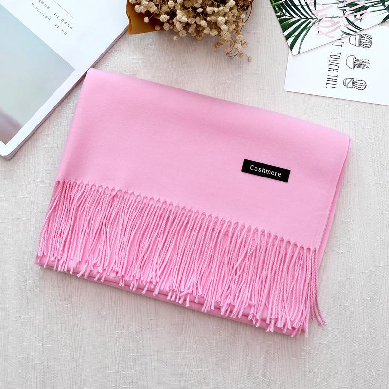Шарф палантин Cashmere 200х70 см Розовый - фото 2 Шарф палантин Cashmere 200х70 см Розовый - фото 2