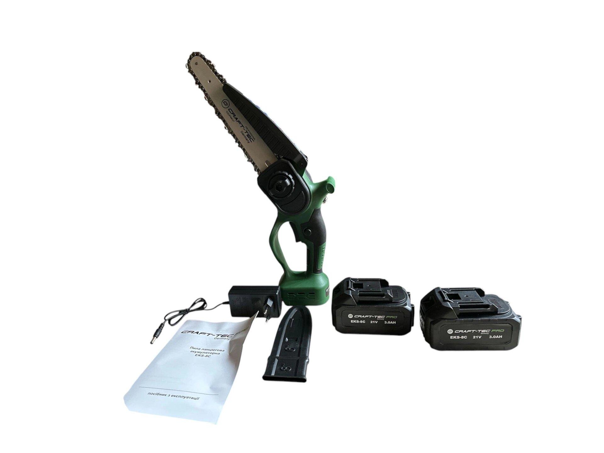 Пила ланцюгова акумуляторна Craft-tec EKS-8C (26425747)