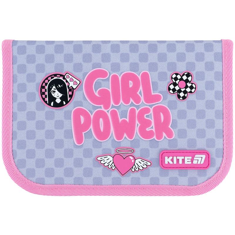 Пенал шкільний без наповнення KITE Girl's Power 1 відділення/1 відворот (K26-621-5)