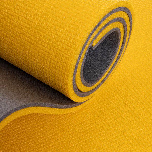 Коврик туристический двухслойный TY-3739 Желто-черный (59508110) - фото 2