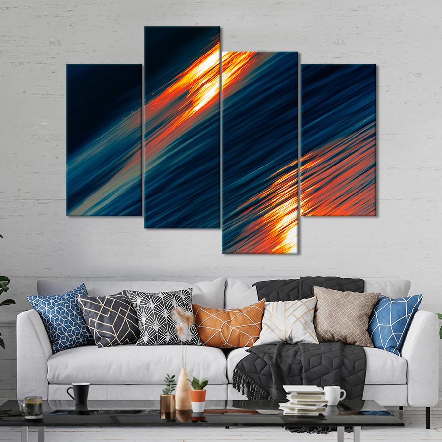 Картина абстракция Закат над абстрактным морем 129x90 см (A897-4) Картина абстракция Закат над абстрактным морем 129x90 см (A897-4)