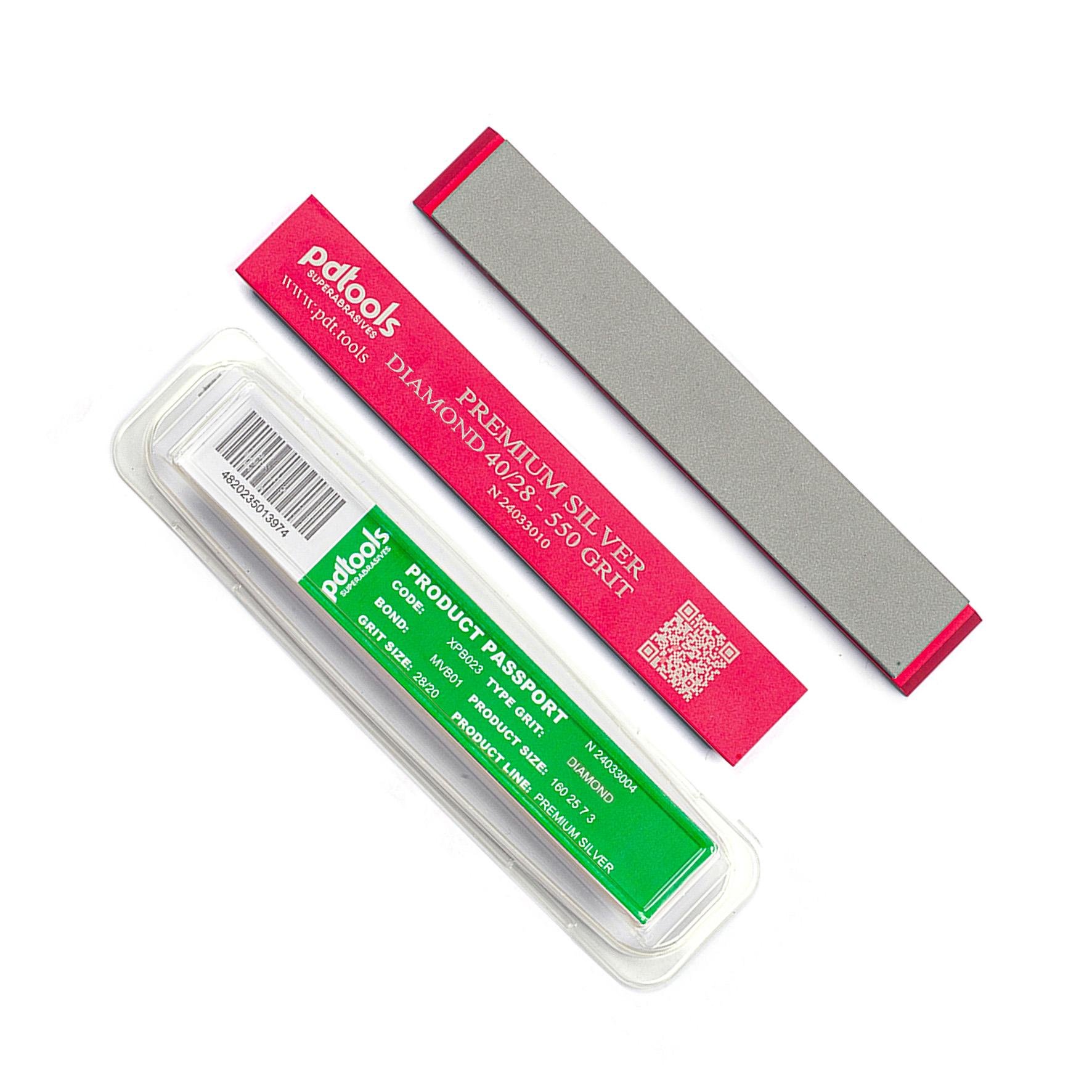 Алмазний камінь PDT Poltava Premium Silver на керамо-металевій зв'язці 550 grit 40/28 мкм (PDT-DIA-SV-550)
