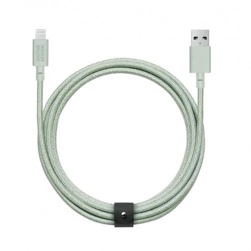 Кабель синхронизации Native Union Belt 3m Cable XL Lightning, Sage (BELT-L-GRN-3-NP)