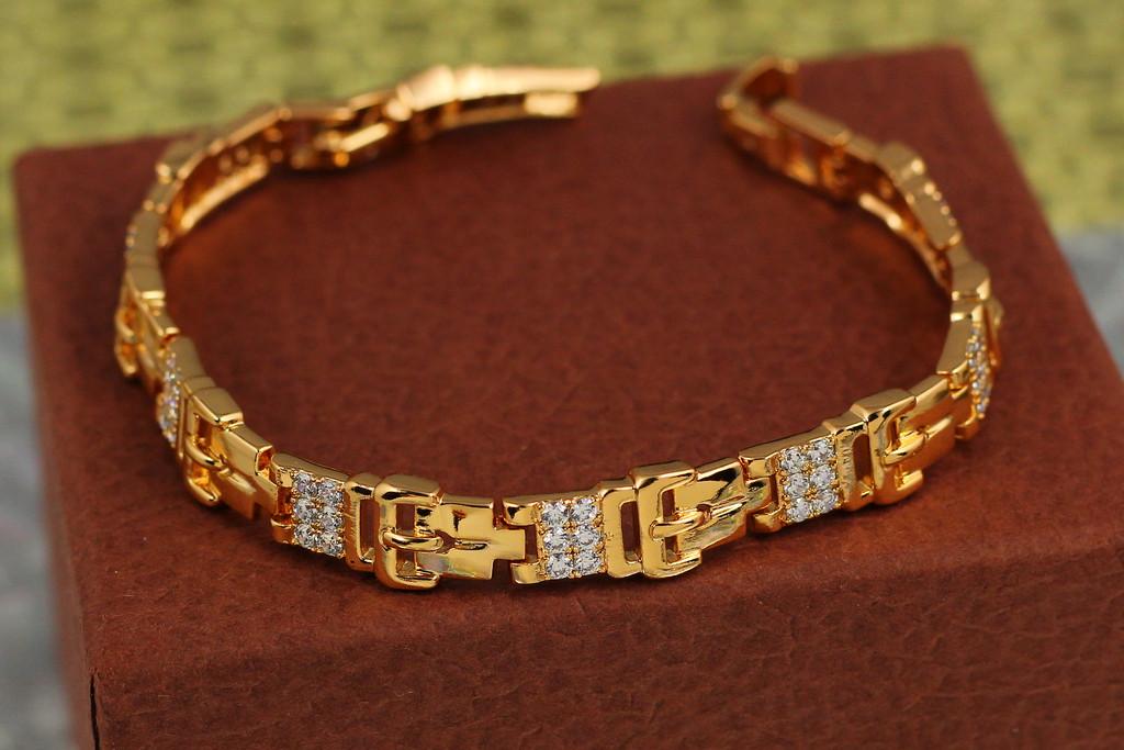 Браслет Xuping Jewelry Фибула 19 см 8 мм Золотистый