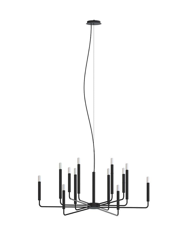 Люстра Nowodvorski 11462 Orto XII E14 12x10W IP20 Черный (36317797)